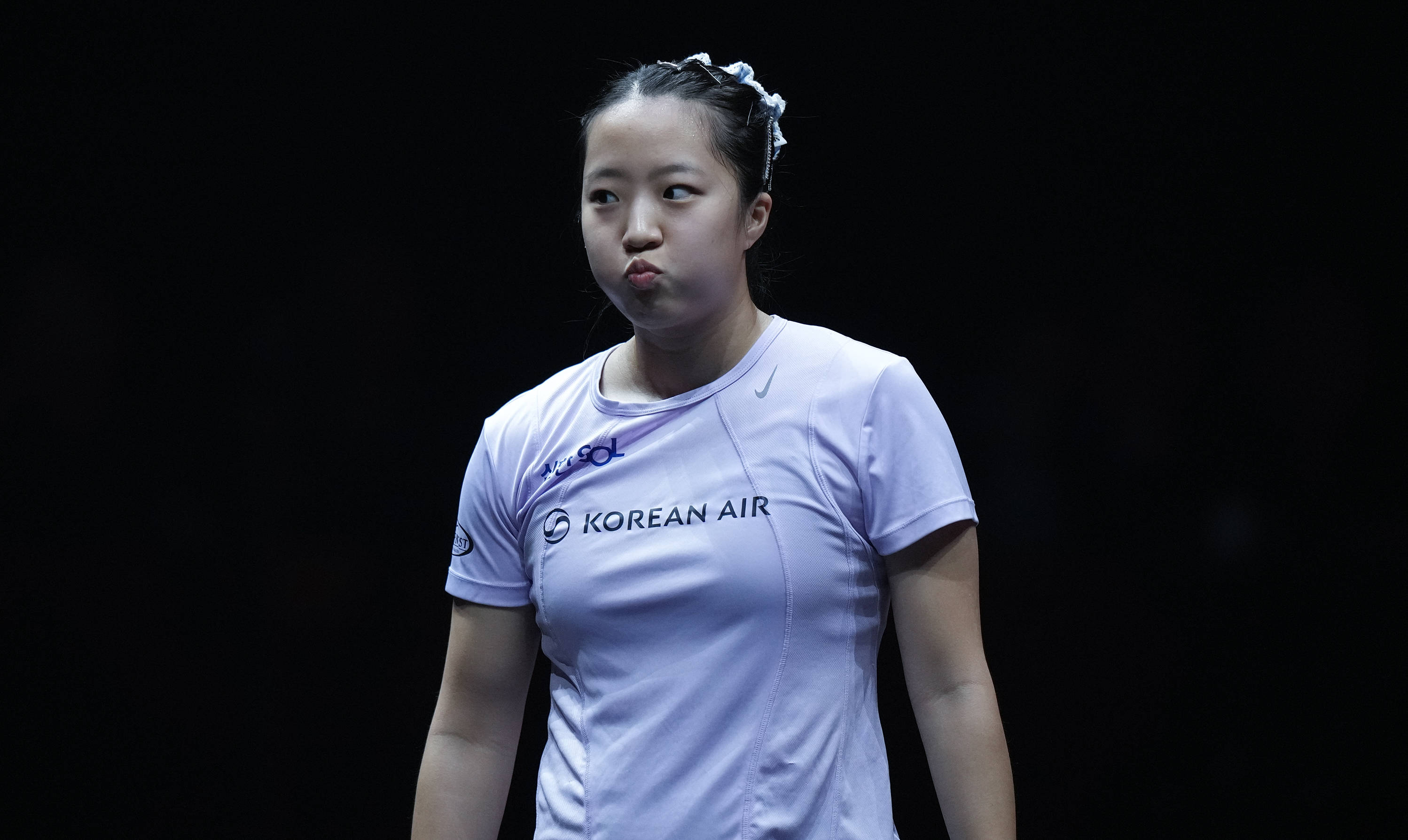 （体育）乒乓球——WTT香港总决赛：林诗栋/蒯曼无缘混双决赛